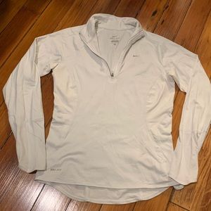 White Nike Quaterzip